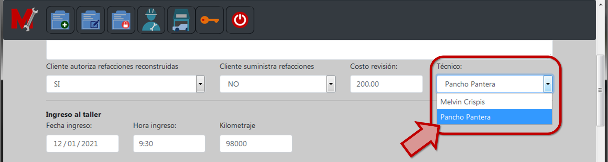 Asignación de técnico (Plan Estándar)